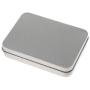 joyMerit Small Tin Box Container, Rectangular Tin Storage Case - 1.5 x 8.5 x 2.3 cm, Silver