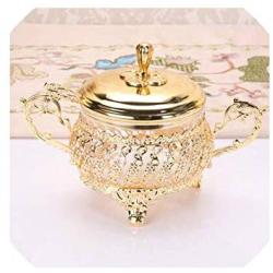 luxury gold tea coffee sugar storage jars mini bottle glass candy jar stash jar for kitchen canisters TG002,gold