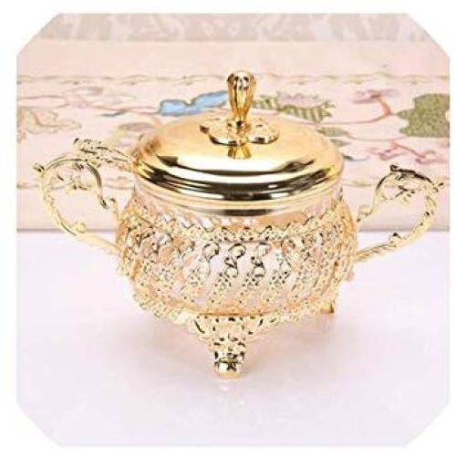 luxury gold tea coffee sugar storage jars mini bottle glass candy jar stash jar for kitchen canisters TG002,gold