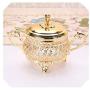 luxury gold tea coffee sugar storage jars mini bottle glass candy jar stash jar for kitchen canisters TG002,gold