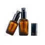 2PCS 50ML/1.69OZ Spül- und Shampooflaschen mit Amber-Glas-Pumpenflaschen, wiederbefüllbar, Kürbisform, Kosmetikcreme-Behälter, Makeup-Vials, Probenbehälter.