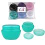 Beauticom 10G/10ML Frosted Container Jars with Inner Liner for Scrubs, Oils, Salves, Creams, Lotions, Makeup Cosmetics, Nail Accessories, Beauty Aids - BPA Free (6 Pieces, Mix Colors)