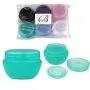 Beauticom 10G/10ML Frostbehälter Glaskaraffen mit Innenliner für Peelölen, Öle, Salben, Cremes, Lotionen, Kosmetik, Nagelinimenter – BPA-frei (6 Stück, Mixfarben)