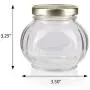 Klare 8 oz Runde Facett Glasbehälter mit Gold Metall Plastikdeckel (3er Set) Bleifrei, Luftdicht – Für Hochzeiten und Babypartys, etc.!