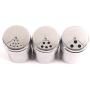 Studyset Seasoning Shaker Rub Container Tins Stainless Steel Rotating Spice Jars for Cooking Barbecue