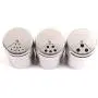Studyset Seasoning Shaker Rub Container Tins Stainless Steel Rotating Spice Jars for Cooking Barbecue