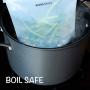 Reusable Food Storage Bags Microwave and Freezer Safe Leakproof Steam and Boil Friendly Includes 4 Clear Quart Size Silicone Resealables and One Scrubbing Pad by Enviro-Savvy