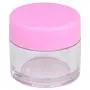 Bouteilles en plastique transparent haute qualité 7g/7ml (12 paquets), parois épaisses, étanches, avec couverts roses pour cosmétiques, baumes à lèvres, gloss à lèvres, crèmes, lotions, liquides.