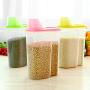 Lome123 Transparent Plastic Sealed Fresh-keeping Food Storage Container Storage Jar