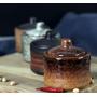 Ceramics Japanese Sugar Bowl Seasoning Pot Salt Pepper Storage Jar with Lid And Spoon