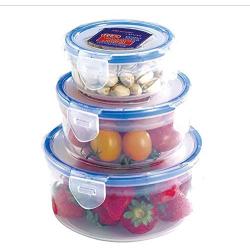 Tree House Food Storage canisters, Plastic Crisper Box Storage jar with lid Versatile Clear cans-B