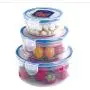 Tree House Food Storage canisters, Plastic Crisper Box Storage jar with lid Versatile Clear cans-B