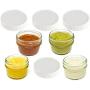 Jarming Collections 4 Glass Mason Jars-4 oz Regular Mouth with (BPA Free) Leak Proof Airtight Storage Lids-Great for Baby Food or Milk, Dry Goods, Kitchen Goods, Crafts, Lotion, Beauty Products