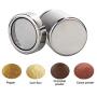 2 Pieces Stainless Steel Flour Jar ORNOOU Fine Mesh Shaker Cinnamon Icing Sugar Powder Chocolate Coffee Sifter Sprinkler Dredgers