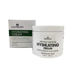 Zion Health Hydrating Wrinkle Defense Cream 4 oz Hyaluronic Acid