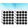 UPKOCH 10 Sheets Chalkboard Labels Circle Spice Jars Labels Pantry Stickers Spices Label for Kitchen Storage Mason Jars Containers Cups Glass Bottles Hot Sauce Dasher