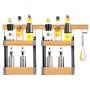 Shelf Organizer Kitchen Organization Spice Rack Wall Mounted Hanging Basket With 2 Spice Holder And Hooks Steel Shelf Seasoning Display Jars Storage For Bathroom Pantry (Size : 70x14x47.7cm)