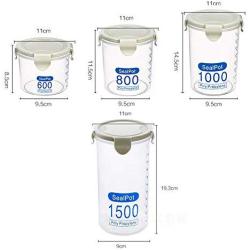 Transparent Plastic Sealed Cans food container Refrigerator Preservation casket Kitchen Grain Storage box