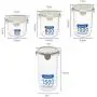 Transparent Plastic Sealed Cans food container Refrigerator Preservation casket Kitchen Grain Storage box
