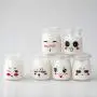 Bocal en verre de 100ml Sunormi Design Émoji Pudding Yaourt avec Couvercle, 6 Pcs Bocal en verre de 100ml Sunormi Design Émoji Pudding Yaourt avec Couvercle, 6 Pcs