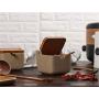 Mini Spice Jars Japanese health pottery seasoning jar set flip lid with spoon