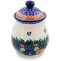 Polish Pottery 8-inch Jar with Lid (Butterfly Splendor Theme) Signature UNIKAT + Certificate of Authenticity