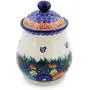 Polish Pottery 8-inch Jar with Lid (Butterfly Splendor Theme) Signature UNIKAT + Certificate of Authenticity