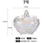 Colorful Glass Candy Tank Spices Storage Box Sugar Bowl With Lids Storage Jewelry Box Fruit Container Jewelry Storage Organizer,7
