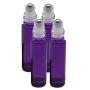 Essential Oil Supply Kit - Purple, Blue, Amber Roller Bottles, Cream Jars, Spray and Dropper Bottles, Funnels, Bottle Cap Remover, Pipettes, Spoon, Dilutions Chart (Deluxe 3)