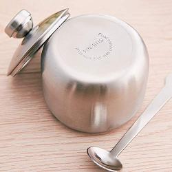 Stainless Steel Spice Jars Storage Containers Set Stainless Steel Pepper Spice Box with Lid Spoon Tray for Kitchen