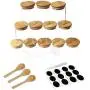 Ensemble de 12 Pots en Verre avec Couvercles en Bambou Naturel et 3 Cuillères en Bambou - Pour la Cuisine à la Maison, Idéal pour le Thé, la Farine, les Biscuits, les Bonbons et les Épices - Petits Récipients de Rangement Airtight pour les Provisions de C Ensemble de 12 Pots en Verre avec Couvercles en Bambou Naturel et 3 Cuillères en Bambou - Pour la Cuisine à la Maison, Idéal pour le Thé, la Farine, les Biscuits, les Bonbons et les Épices - Petits Récipients de Rangement Airtight pour les Provisions de C