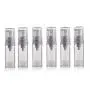 6er leere Kunststoff Airless-Vakuum-Pumpenflasche, tragbar, wiederbefüllbar, Druckflasche, Behältnis für Kosmetik, Cremes, Lotionen, Proben, Toilettenkörper (5ml)