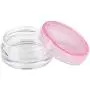 Beauticom 200 Stück 3g/3ml Leere Klare Behälter Gläser mit Farbverschlüssen für Puder, Make-up, Creme, Lotion, Lippenbalsam/Gloss, Kosmetikproben