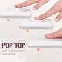 Pop&Lock Air Tight Food Storage Containers - Pop 5-Piece Premium Pantry Space Saving Canisters - Cereal, Flour, Sugar, Pasta, Rice - Hanging Lids And FREE Scoop - 7 Yr Warranty