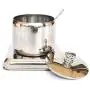 DayCount Stainless Steel Sealed Cans Pots Storage Spice Jars with Lid Spoon and Holder Coffee Tea Candy Beans Milk Powder Food Jar with Spoons