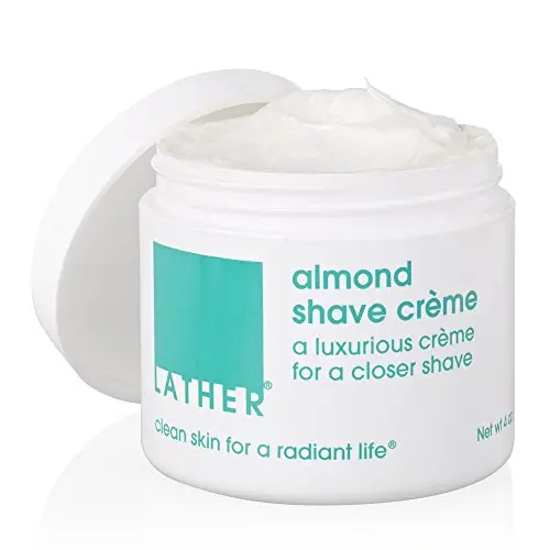 LATHER Almond Shave Crème, 4 Ounce Jar LATHER Almond Shave Crème, 4 Ounce Jar
