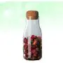 TOPBATHY Glass Jar with Airtight Seal Wood Lid Clear Candy Jar Food Storage Canister for Serving Tea Coffee Spice Sugar Salt size 300ml