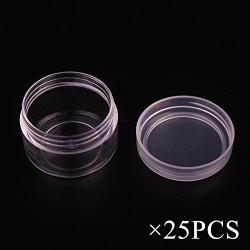 5 Gram Cosmetic Containers 25pcs Sample Jars Tiny Makeup Sample Containers with lids