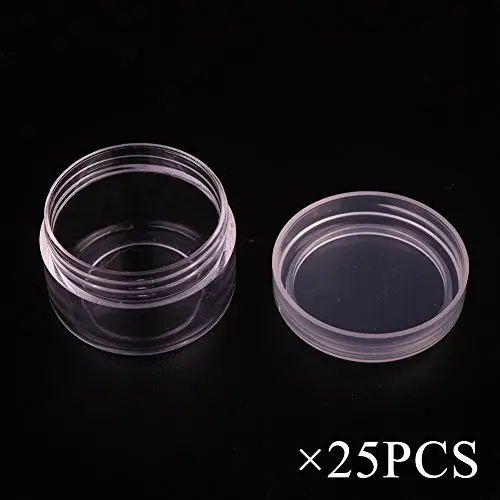 Bouteilles d'échantillons cosmétiques 5g, 25 pièces – Petites contenances avec couvercles. Bouteilles d'échantillons cosmétiques 5g, 25 pièces – Petites contenances avec couvercles.
