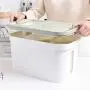WANGLX ST Storage Tanks Cereal Container Airtight Grain Jar Rice Storage Box Storage Bucket Storage Box Kitchen Storage Jar Green,Pink,9L