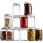 Glass Mason Jars (12 Pack) - 12 Ounce Regular Mouth Jam Jelly Jars, Metal Airtight Lid, USDA Approved Dishwasher Safe USA Made Pickling, Preserving, Decorating, Canning Jar, Craft and Dry Food Storage