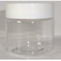 1-oz Clear Jars with Smooth White Lids (Set of 24)