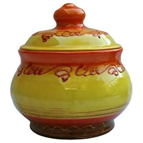 Glasbehälter - 1 Quart - Handbemalt in Spanien - Sol Design