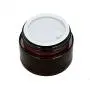 4 Stück 20 ml Amber Glas Auffüllbare Kosmetikcreme Gläser Dose Behälter mit Schraubdeckel (20g)