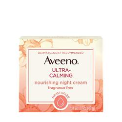 Aveeno Ultra-Calming Nourishing Night Cream, Fragrance Free, 1.7 Ounce