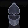 Healifty 100pcs 50ML Clear Plastic Jello Shot Cups Container with Lids Food Storage Containers for Portion Control Sauces Spices Liquid Dips