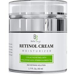 Retinol Moisturizer Anti Aging Cream for Face and Eye Area - With Hyaluronic Acid - 2.5% Active Retinol - Vitamin E - Reduce Appearance of Wrinkles and Fine lines - Best Day and Night Face Cream