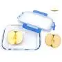 Boîtes de conservation alimentaires BlueHills Premium en verre avec couvercle à snap lock, BPA-free, aptes au micro-ondes, au congélateur et au lave-vaisselle. Jeu de 5 ou 10 pièces de 4,5 tasses (108 oz).