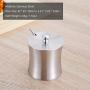 Decdeal Condiment Pots Stainless Steel Seasoning Cans Kitchen Pepper Salt Storage Jar Sugar Bowl with Lid and Spoon