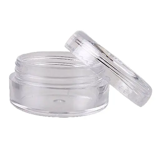 50pcs 3 Gram Size Empty Clear Plastic Cosmetic Sample Containers Eyeshadow Container Lot Pot Jars 50pcs 3 Gram Size Empty Clear Plastic Cosmetic Sample Containers Eyeshadow Container Lot Pot Jars